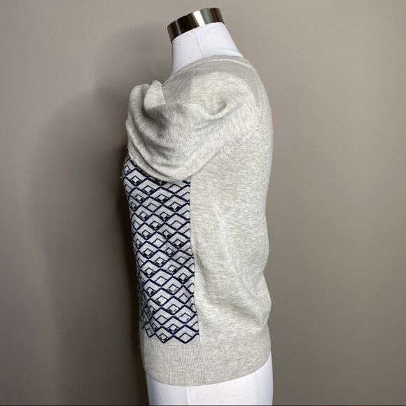 Banana republic Mirror Mosaic Embellished Sparkly Neutral Knit Pullover Sweater - Picture 4 of 6